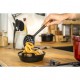Ecumoire Friture Silicone Noir Manche Bois 31 cm  - Staub