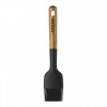 Pinceau à Pâtisserie Silicone Noir Manche Bois 22 cm 