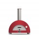 Moderno Four à Pizza Bois 1 Pizza Rouge 60x40 cm - Alfa Pizza