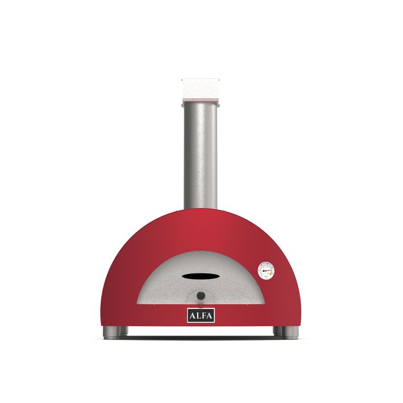 Moderno Four à Pizza Bois 1 Pizza Rouge 60x40 cm - Alfa Pizza