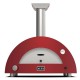 Moderno Hout Pizza Oven 2 Pizze Rood 70x50 cm - Alfa Pizza