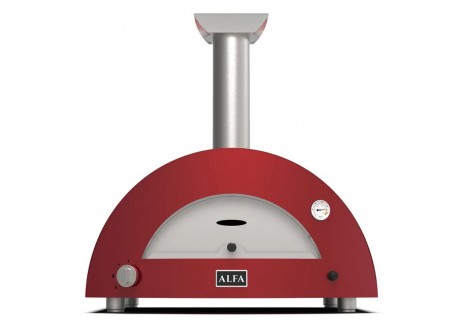 Moderno Hout Pizza Oven 2 Pizze Rood 70x50 cm - Alfa Pizza