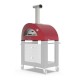 Moderno Hout Pizza Oven 2 Pizze Rood 70x50 cm - Alfa Pizza