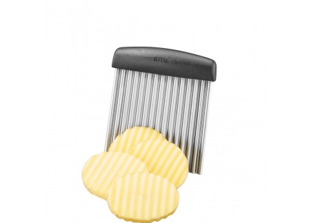 Riffl Frietjes/Groentesnijder Golvend RVS Mes 9,5 cm - Gefu