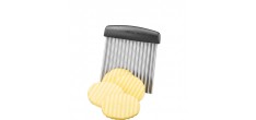 Riffl Frietjes/Groentesnijder Golvend RVS Mes 9,5 cm