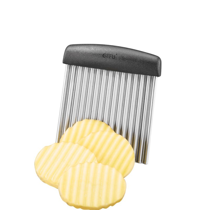Riffl Coupe Frites / Légumes Lame Ondulée en Inox 9,5 cm - Gefu