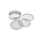 Tamis Farine 4 Mailles Interchangeables en Inox 20 cm - De Buyer