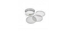 Tamis Farine 4 Mailles Interchangeables en Inox 20 cm