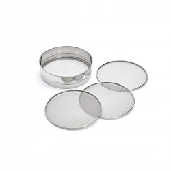 Meelzeef 4 Verwisselbare Mazen RVS 20 cm - De Buyer Meelzeef 4 Verwisselbare Mazen RVS 20 cm - De Buyer