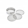 Tamis Farine 4 Mailles Interchangeables en Inox 20 cm
