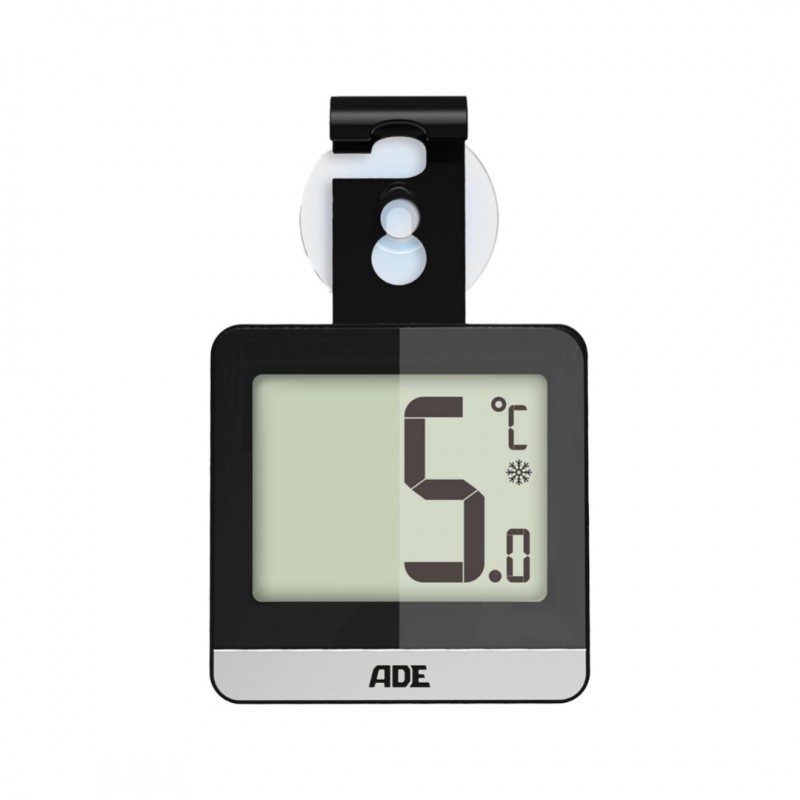 Thermomètre Digital pour Réfrigérateur et Congélateur Noir 9,5 x 6 cm - ADE