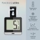 Thermomètre Digital pour Réfrigérateur et Congélateur Noir 9,5 x 6 cm - ADE