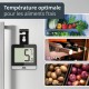 Thermomètre Digital pour Réfrigérateur et Congélateur Noir 9,5 x 6 cm - ADE