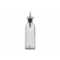 AromaPour Grijze Glazen Fles Olie of Azijn RVS Schenktuit 500 ml - Ad Hoc AromaPour Grijze Glazen Fles Olie of Azijn RVS Schenktuit 500 ml - Ad Hoc