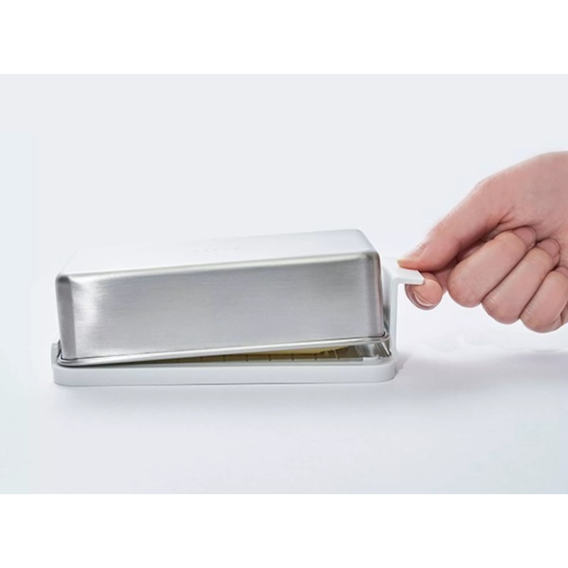 EatoCo Nulu Beurrier Inox Rectangulaire 9x16 cm (250 g de Beurre) - Yoshikawa
