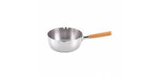 Yukihira Gehamerde RVS Steelpan/Koekenpan 20 cm 1,6L met Giettuit