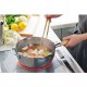 Yukihira Casserole/Poelon Inox Martelé avec Bec Verseur 24 cm 2,4L - Yoshikawa
