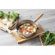 Yukihira Casserole/Poelon Inox Martelé avec Bec Verseur 24 cm 2,4L - Yoshikawa