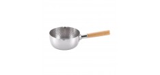 Yukihira Casserole/Poelon Inox Martelé avec Bec Verseur 16 cm 1L