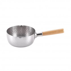 Yukihira Gehamerde RVS Steelpan/Koekenpan 16 cm 1L met Giettuit