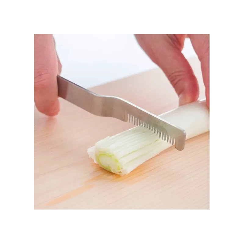 EatoCo Saku Couteau à Julienne Poireaux Inox 16 cm - Yoshikawa