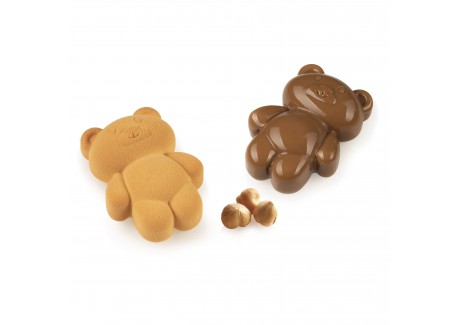 Moule en Silicone Ourson Teddy Bear 68 79mm 8x68 ml - Silikomart Professional