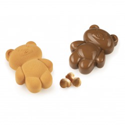 Moule en Silicone Ourson Teddy Bear 68 79mm 8x68 ml  - Silikomart Professional