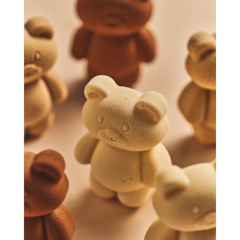 Moule en Silicone Ourson Teddy Bear 68 79mm 8x68 ml - Silikomart Professional