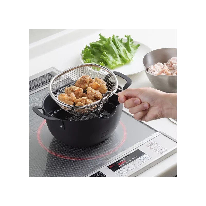Aikata Panier à Friture Inox pour Marmite à Tempura et à Frire - Yoshikawa
