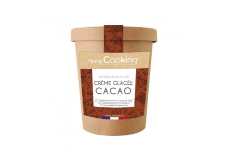Bereiding voor Zelfgemaakte Cacao-ijs 185 g - Scrapcooking