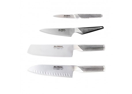 G805315 Set 4 Couteaux Acier Pack LSDC  - Global
