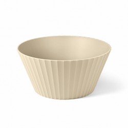Paestum Nettuno Saladier Large 25x12 cm Beige Sable  - Blim Plus Paestum Nettuno Saladier Large 25x12 cm Beige Sable  - Blim Plus