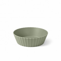 Paestum Hera Medium Saladekom 20x6 cm Tijmgroen