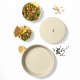 Paestum Coperchio Couvercle pour Saladier Large 25 cm Beige Sable  - Blim Plus