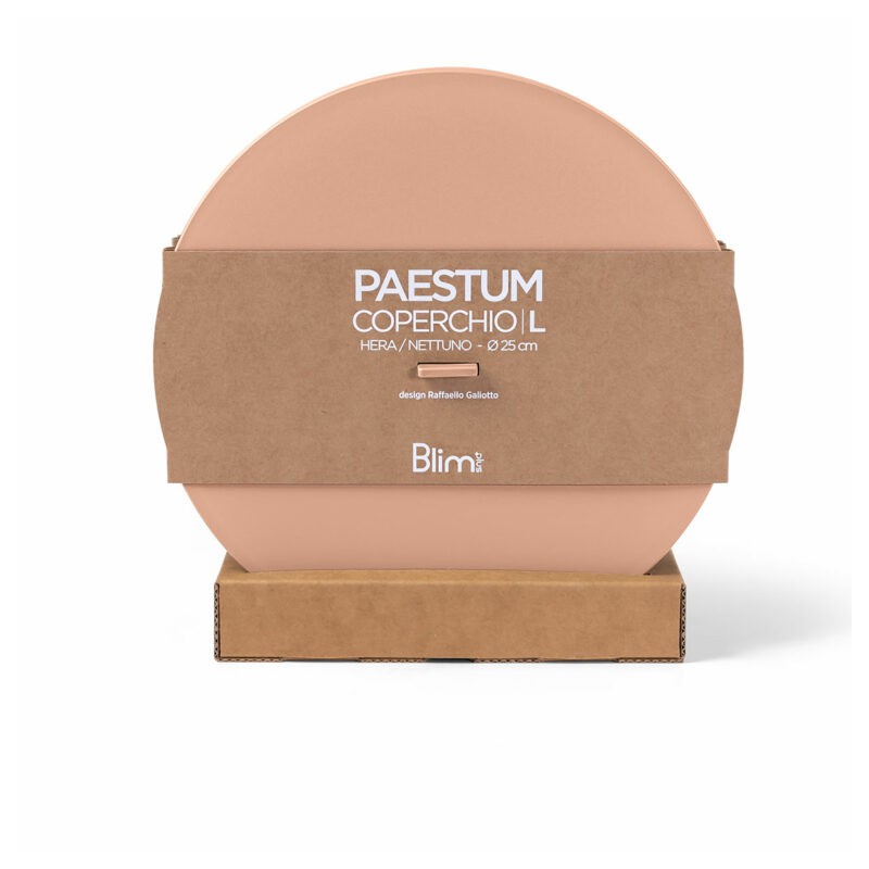 Paestum Coperchio Couvercle pour Saladier Large 25 cm Rose Terracotta - Blim Plus