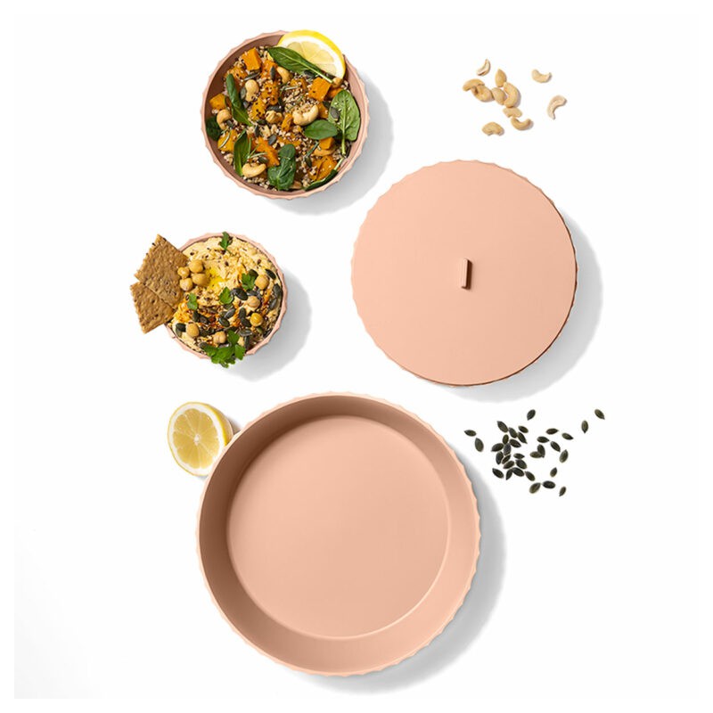 Paestum Coperchio Couvercle pour Saladier Large 25 cm Rose Terracotta - Blim Plus