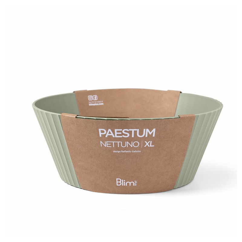 Paestum Nettuno Saladier XLarge 30x12 cm Vert Thym - Blim Plus