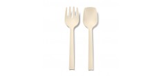 Paestum Posate Couverts à Salade 29 cm Beige Sable 