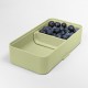 Bauletto Lunch Box Rectangulaire avec Poignée 21x18 cm Vert Thym Clair  - Blim Plus