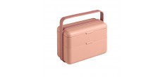 Bauletto Rechthoekige lunchbox met handvat 21x18 cm roze Famingo