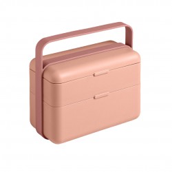 Bauletto Lunch Box Rectangulaire avec Poignée 21x18 cm Rose Flamingo  - Blim Plus Bauletto Lunch Box Rectangulaire avec Poignée 21x18 cm Rose Flamingo  - Blim Plus