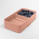 Bauletto Rechthoekige lunchbox met handvat 21x18 cm roze Famingo - Blim Plus