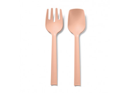 Paestum Posate Couverts à Salade 29 cm Rose Terracotta  - Blim Plus