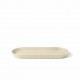 Paestum Minerva Plateau à Servir avec Bords Medium 37x15 cm Beige Sable - Blim Plus