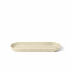 Paestum Minerva Plateau à Servir avec Bords Medium 37x15 cm Beige Sable  - Blim Plus Paestum Minerva Plateau à Servir avec Bords Medium 37x15 cm Beige Sable  - Blim Plus