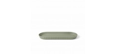 Paestum Minerva Plateau à Servir avec Bords Medium 37x15 cm Vert Thym 