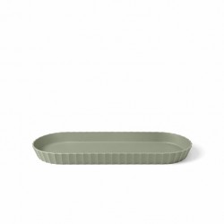 Paestum Minerva Plateau à Servir avec Bords Medium 37x15 cm Vert Thym  - Blim Plus Paestum Minerva Plateau à Servir avec Bords Medium 37x15 cm Vert Thym  - Blim Plus