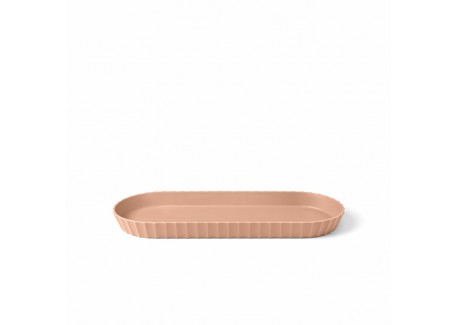 Paestum Minerva Plateau à Servir avec Bords Medium 37x15 cm Rose Terracotta  - Blim Plus