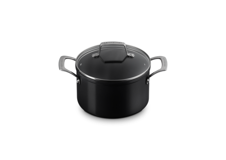 Essentiel Casserole Faitout Antiadhésif Céramique 20 cm 3,8L Couvercle Verre - Le Creuset