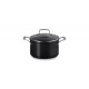 Essentiel Casserole Faitout Antiadhésif Céramique 20 cm 3,8L Couvercle Verre - Le Creuset